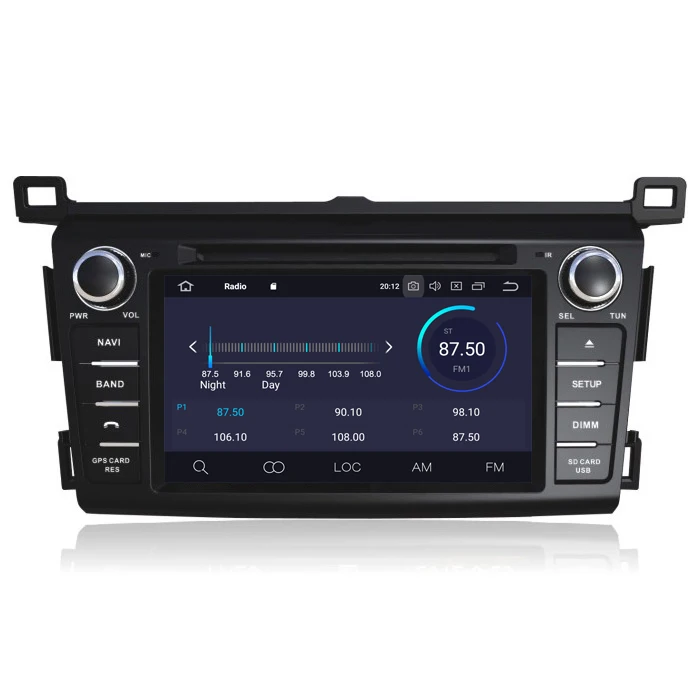 

2 din stereo receiver Car radio For Toyota RAV4 Android10.0 car DVD player GPS multimedia 2013-2018 Tape Recorder GPS Navigation