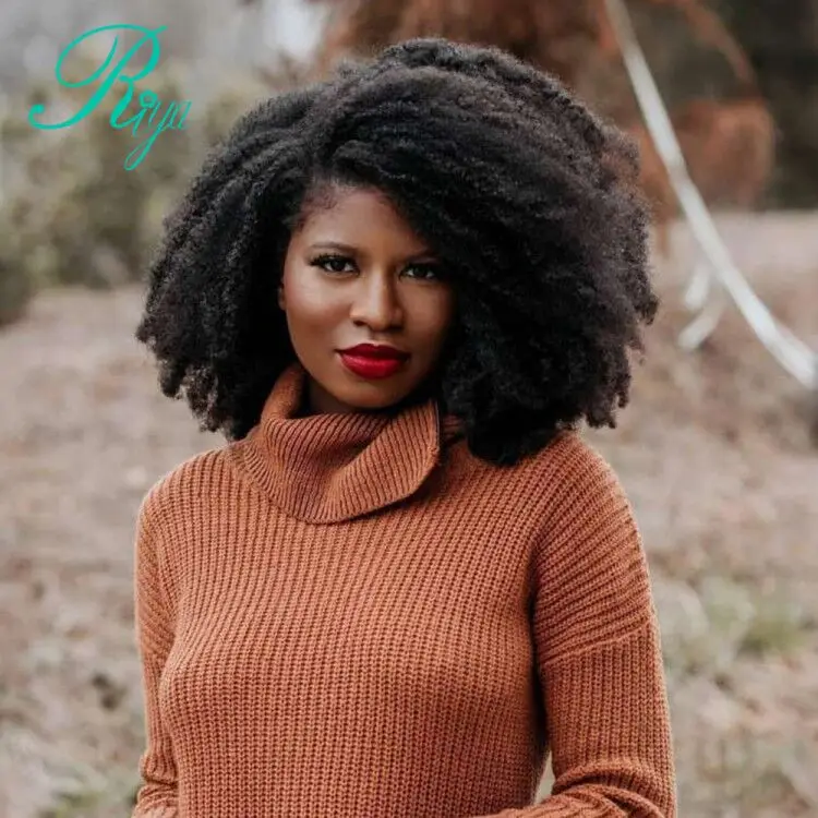 100% человеческие волосы пряди ных женщин афро кудрявые волнистые бразильские для