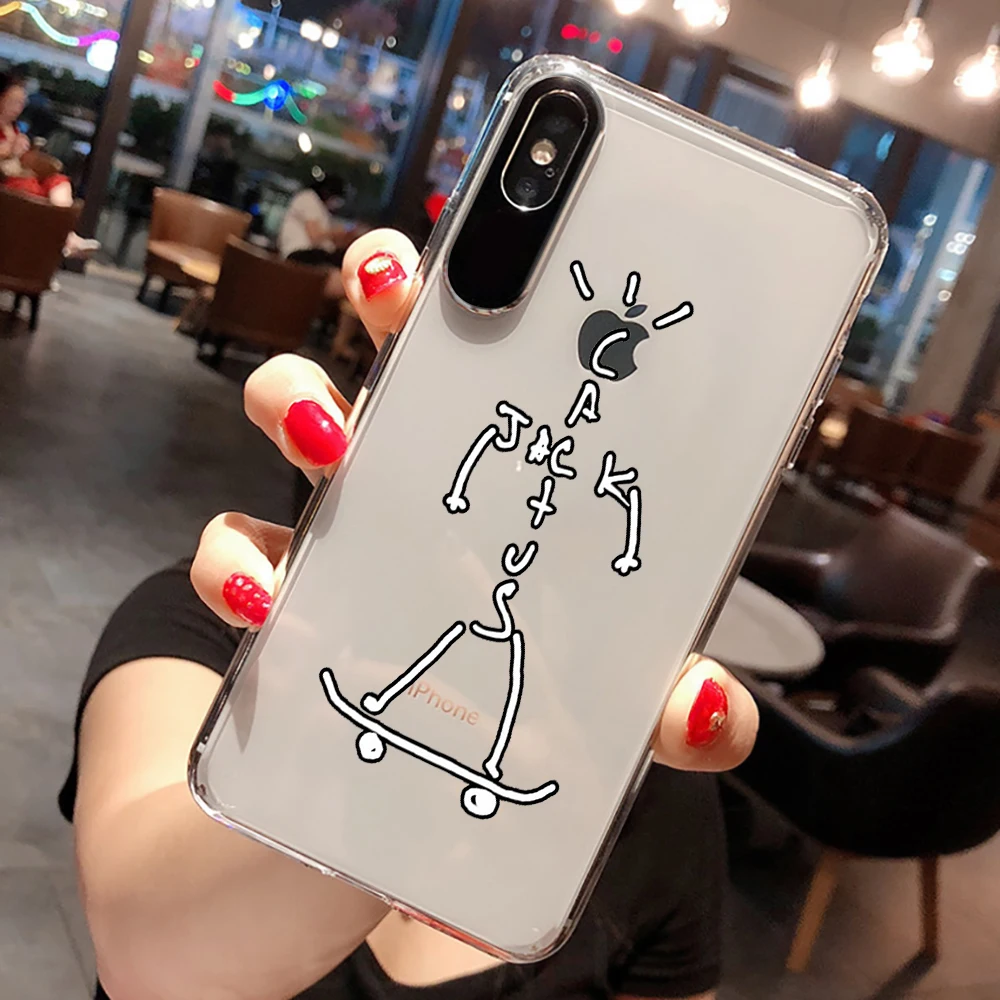 Чехол для iphone 11 12 ProMax SE X 7 XS XR Astroworld прозрачный с надписью я могу летать | Мобильные