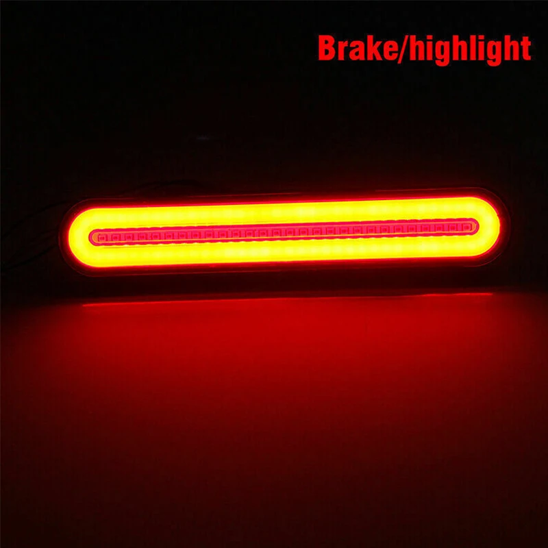 

2Pcs Waterproof 12-24V Truck Trailer LED Taillight 2835 Neon Lamp LED RV Trailer Stop Flowing Turn Signal Brake Rear Tail Light
