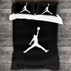 Комплект белого одеяла для баскетбола с 2 наволочками, Комплект постельного белья из мягкой микрофибры, пододеяльник