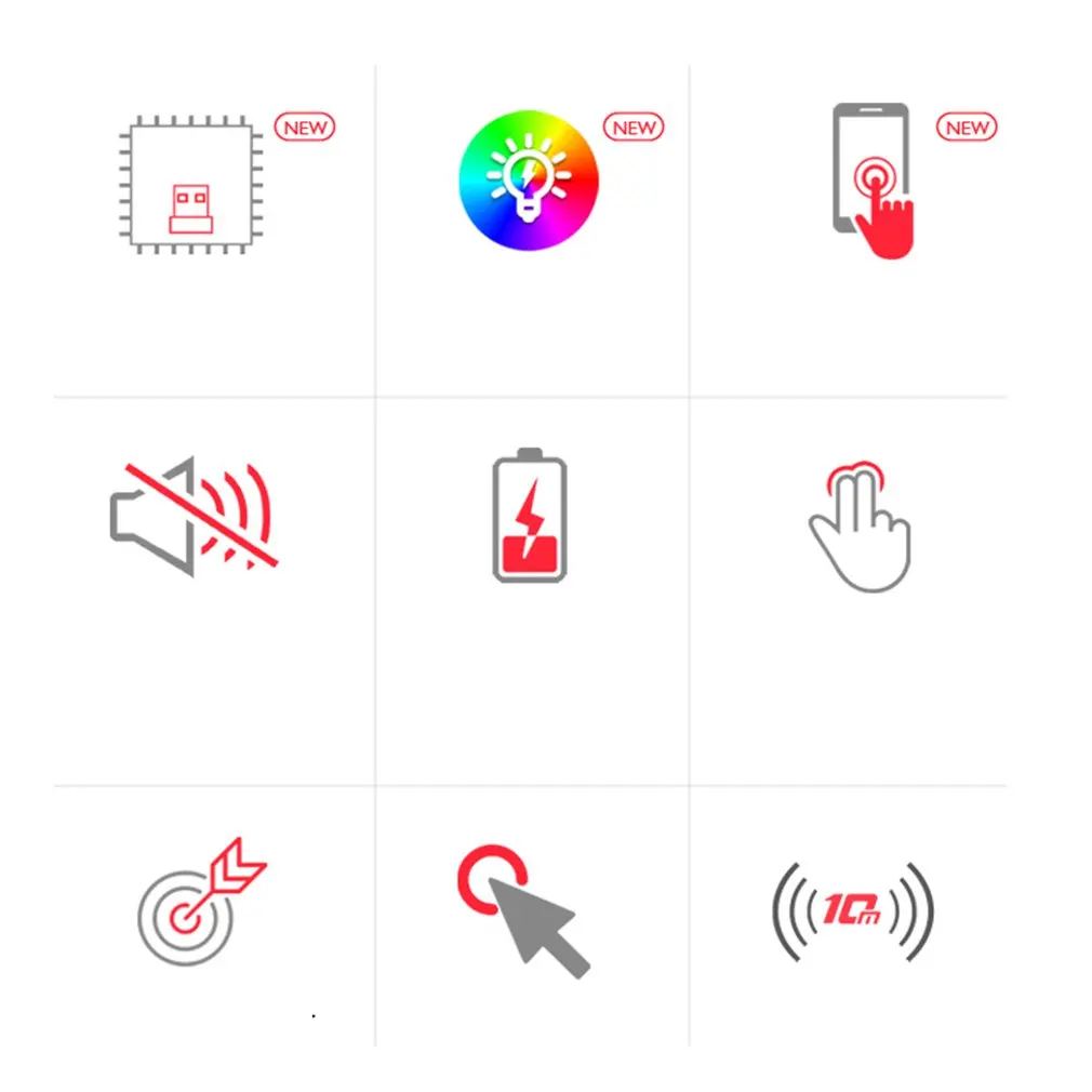 Беспроводной Мышь Перезаряжаемые RGB Bluetooth 2 4G бесшумный Ноутбук игровой геймера