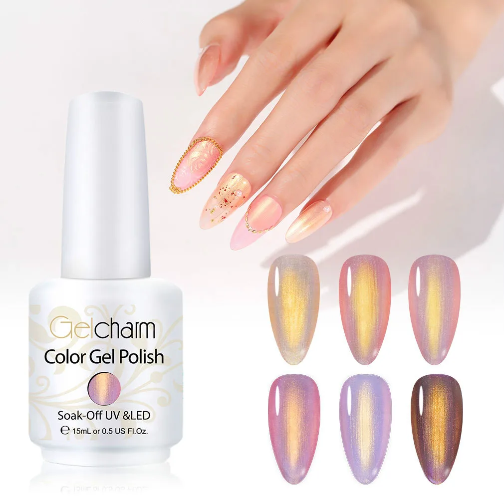 2020 популярный новый розовый Золотой Русалка УФ лак стойкий белый