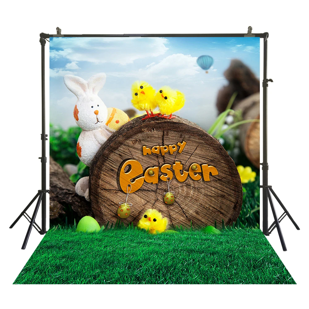 HUAYI Пасхальный день фотография фон для новорожденных детей весенний фото стенд