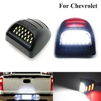 2pcs white red led car number license plate light lamp auto tail light for chevrolet silverado avalanche traverse tahoe suburban