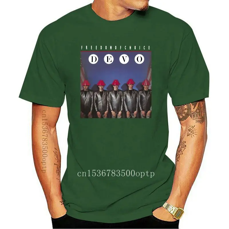 

Мужская черная футболка Devo Freedom Of Choice рок Band, размер S M L Xl 2Xl 3Xl, подарок, забавная футболка