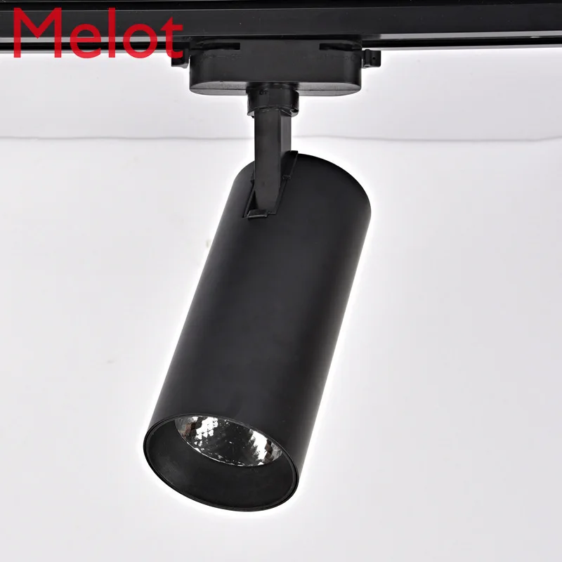 

Clothing Store Spotlight Led Track Light 30W Supermarket Chain Cob Rail Light 12W Boutique Track Slide Light White Warm Light