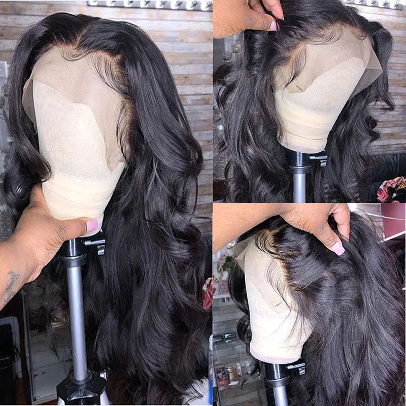 Body Wave Lace Frontal Wig For Women 4x4 Closure Wig Body Wave Lace Front Wig Human Hair Brazilian Pre Plucked Wavy Lace Wigs