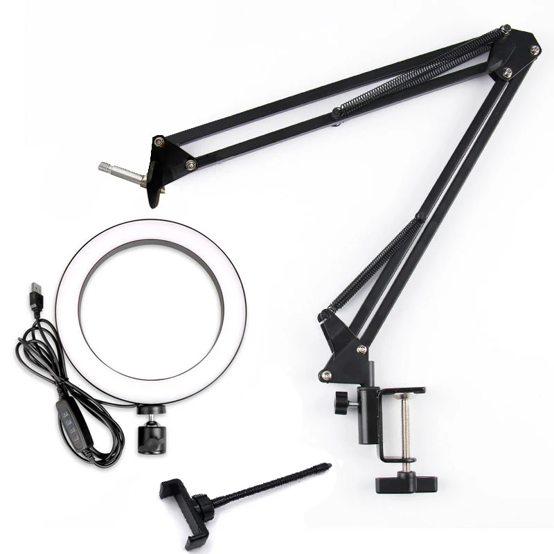 MAMEN светодиодный светильник для селфи в фотостудии Настольный с регулируемой