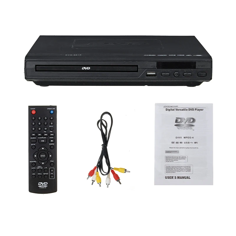 Домашний 1080P HD DVD плеер HDMI-совместимый USB мультимедийный цифровой TV Поддержка CD SVCD
