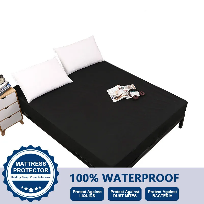

180x200x30cm Premium Waterproof Mattress Protector Against Dust Mites and Bacteria Fitted Sheet Mattress Cover 13 Colors