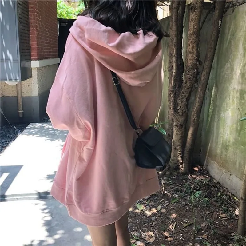 Женские толстовки с капюшоном уличная одежда простая универсальная плюс бархат