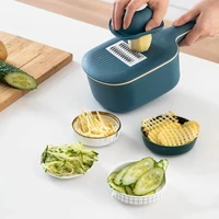 pp stainless steel vegetable cutter slicer peeler storage basket grater kitchen tool for potato carrot cheese