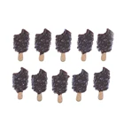 5 шт. хрустящие с рисунком мороженого на палочке моделирование Еда мини бар мороженого смолы эскимо модель полимерные Стразы плоские с оборота Кабошоны для скрапбукинга ремесла Сделай Сам