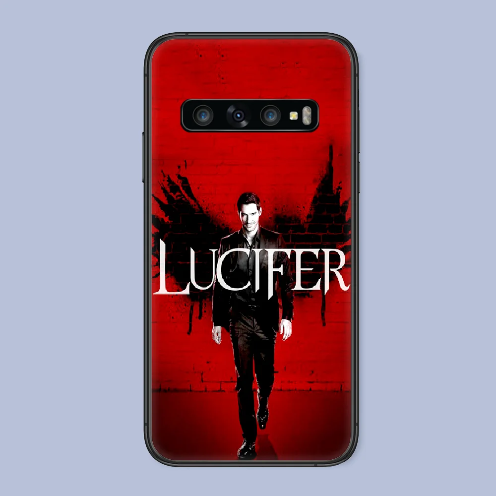 

Morningstar Lucifer Demon Phone Case For Samsung Galaxy Note S 8 9 10 20 Plus E Lite Uitra black Etui 3D Hoesjes Soft Cell Tpu