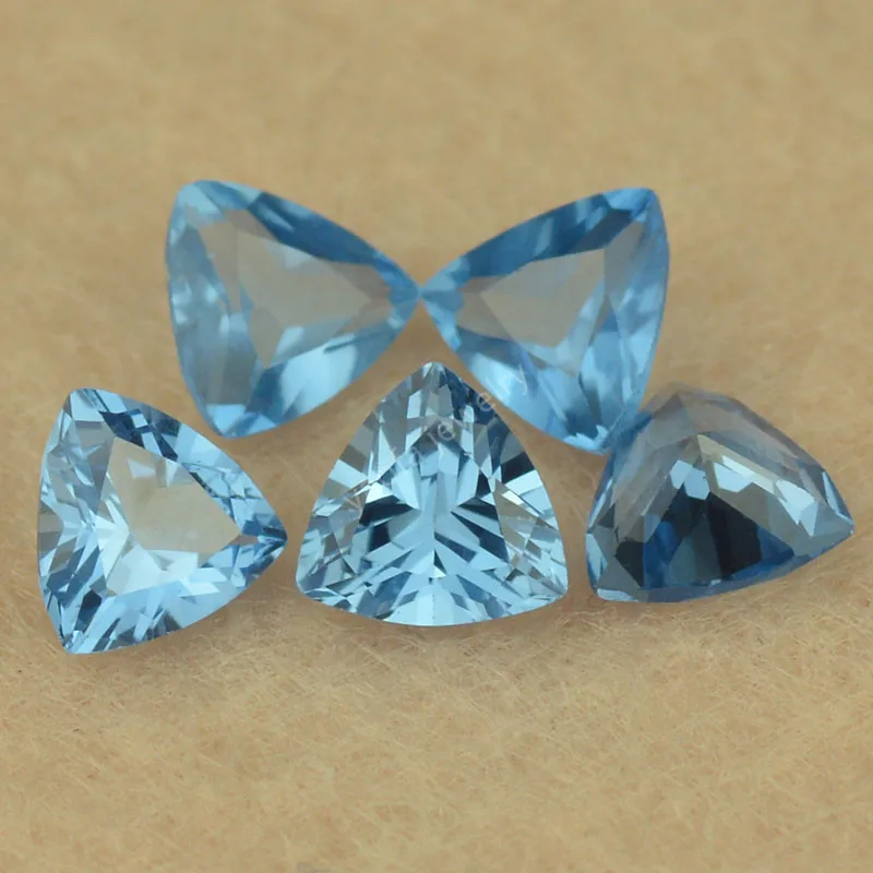 Распродажа свободный синтетический камень для изготовления ювелирных изделий 3x3