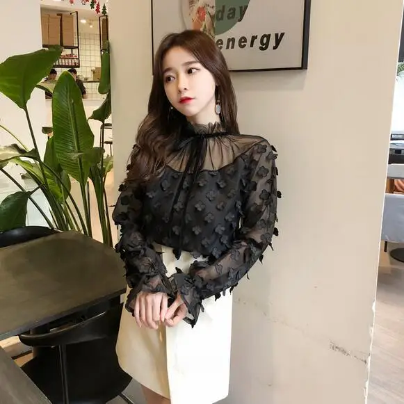 Сетчатый топ с бахромой сексуальные Повязки Топы и блузки черные элегантные