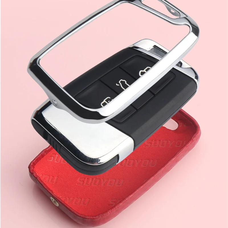 Чехол для ключей автомобиля из цинкового сплава с пультом дистанционного