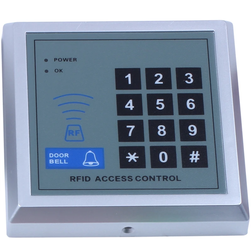 rfid keypad door access control system kit electric magnetic electronic door lock power supply 5pcs key fobs full set door secur free global shipping