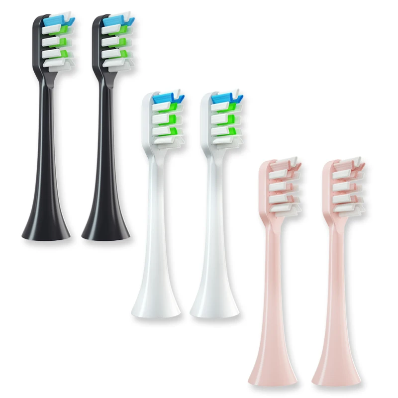 Сменные головки soocas X3/X3U/X5, насадки для электрической зубной щетки, умная Сменная головка для вакуумной зубной щетки, 2 шт./компл.