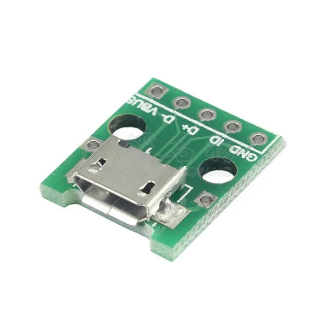 5 шт 100 шт micro usb для dip адаптера 254 мм 5pin р