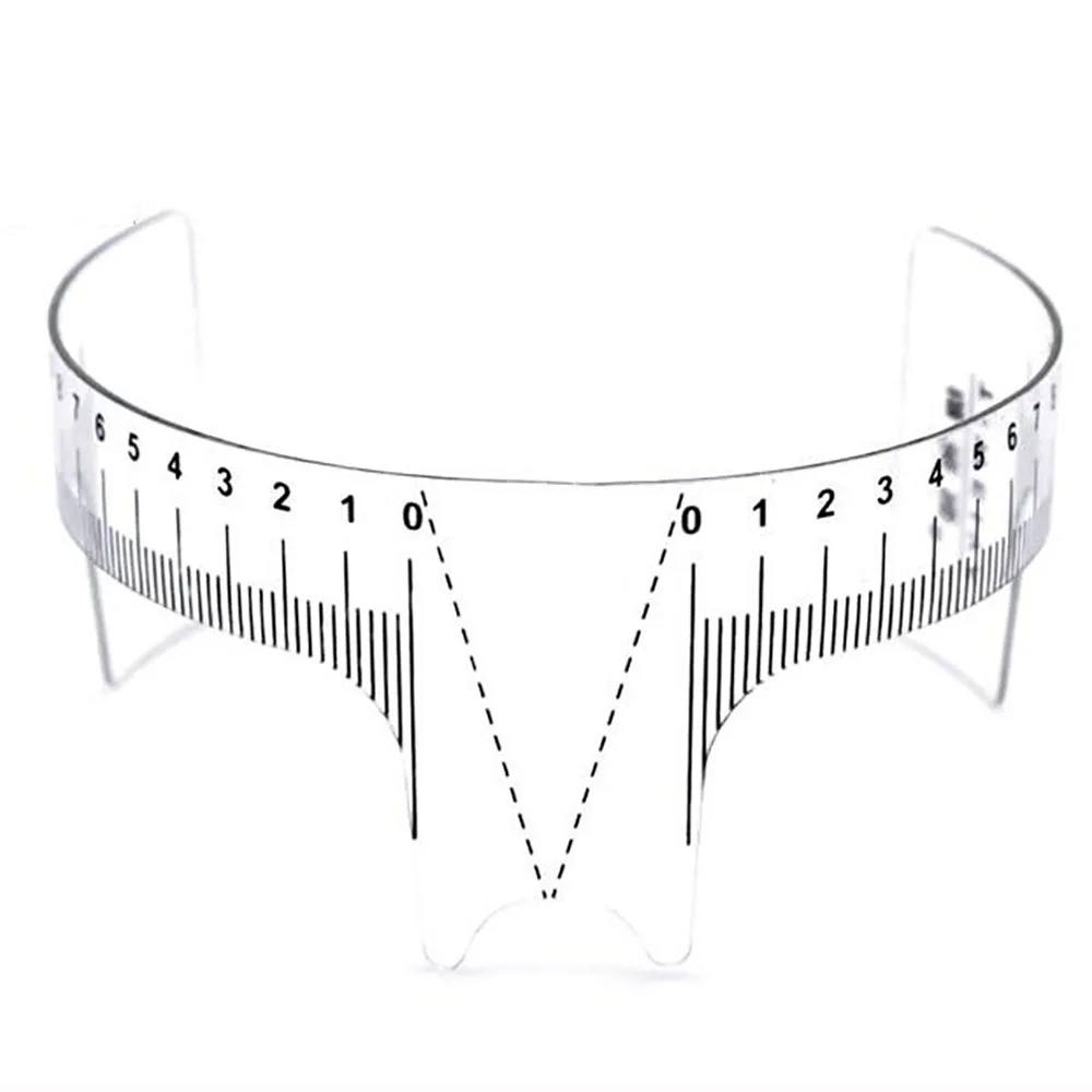 Мерная линейка трафарет для ухода за бровями инструмент измерения перманентного