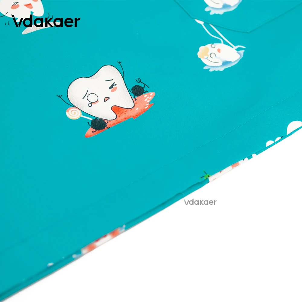 Высококачественный хлопковый скраб-топ с коротким рукавом комбинезон для