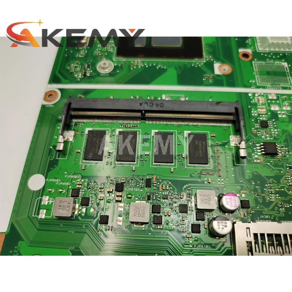 

AKemy X441UA Laptop motherboard for ASUS X441U X441UV X441UAK F441U A441U original mainboard 4GB-RAM I7-6500U CPU
