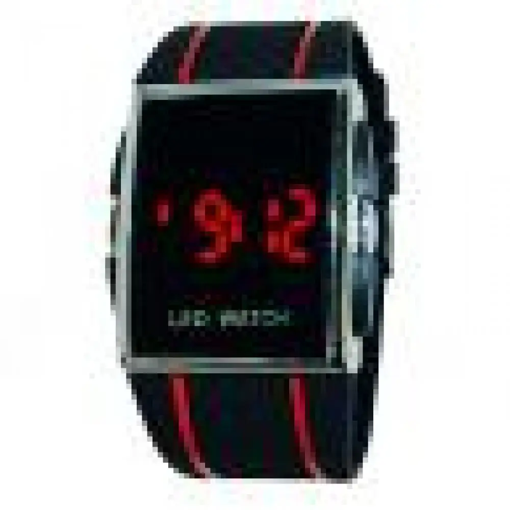 

New Square Mirror Face Silicone Band Digital Sport Watches LED Watches Metal frame Electronics WristWatch Clock Hours dropshipp