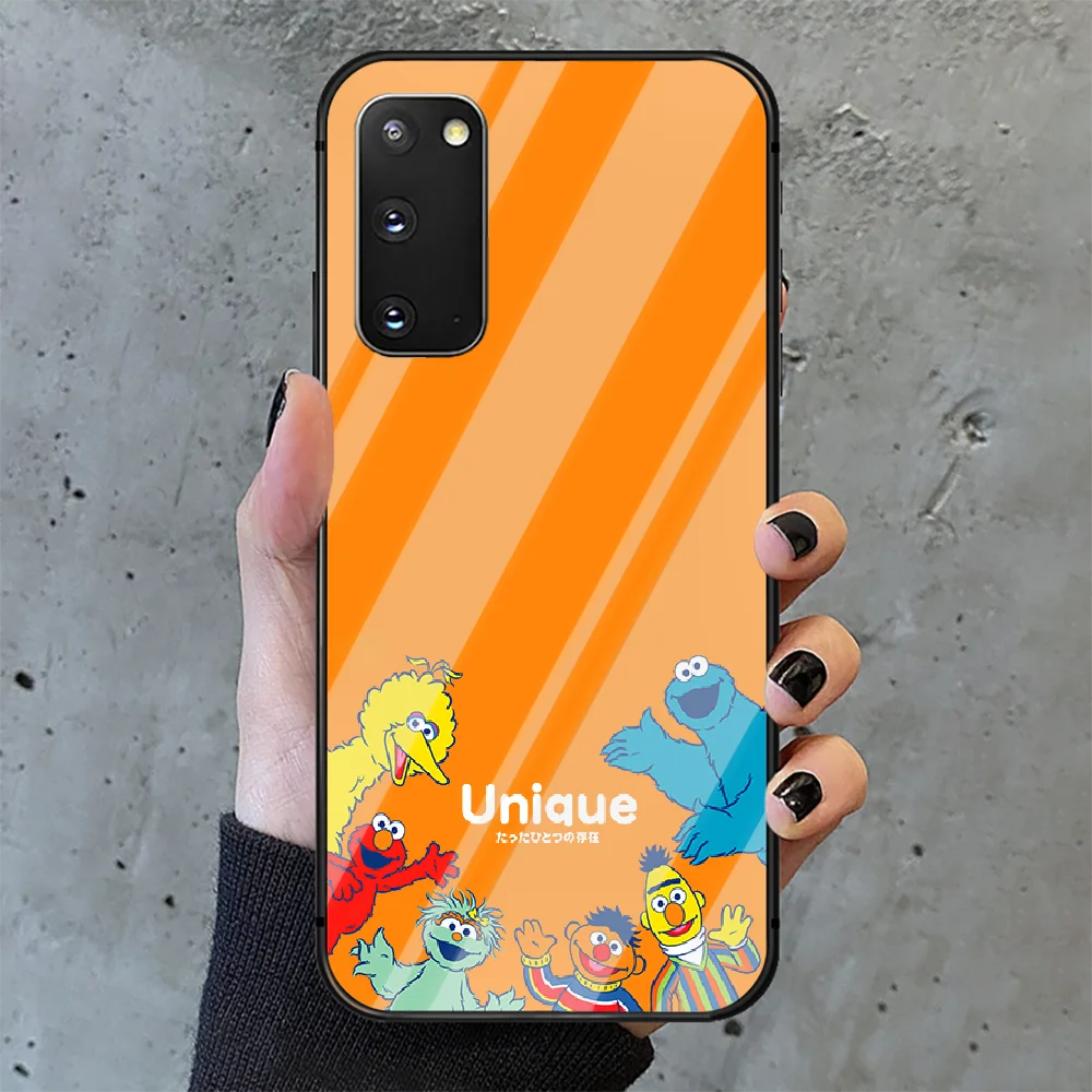 

Sesame Street Cute Cookie Monster Phone Tempered Glass Case Cover for Samsung Galaxy A M 12 20 21 30 31 40 50 51 52 70 71 72 E S