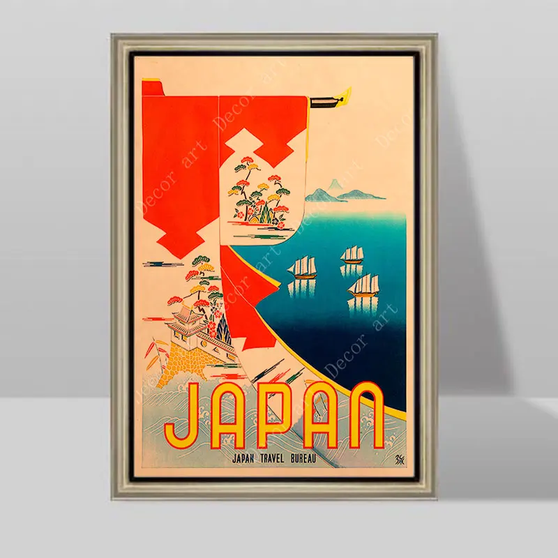 Походы в Кирисима японские картины на холсте винтажные настенные постеры из