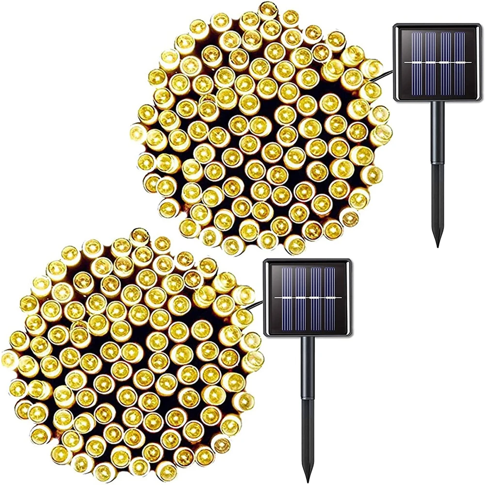 

Led Solar Light Outdoor Waterproof Fairy String Lights Solar Cell Garland Lamp For Christmas Xmas Garden Home Holiday Decoration