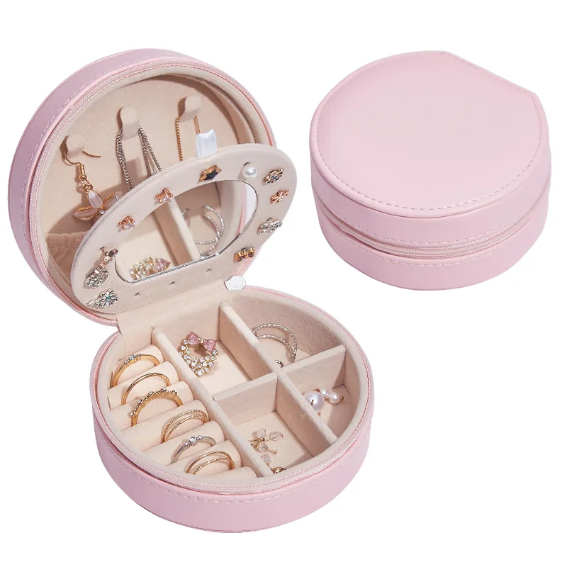 New simple jewelry box Korean earrings creative portable jewelry storage box earrings earrings ring small jewelry box