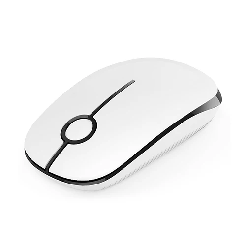 white black Jelly Comb Бесшумная беспроводная мышь 1600 dpi Бесшумная оптическая мышь компьютерная мышь для ноутбука 2,4G беспроводная мышь - Цвет: white black