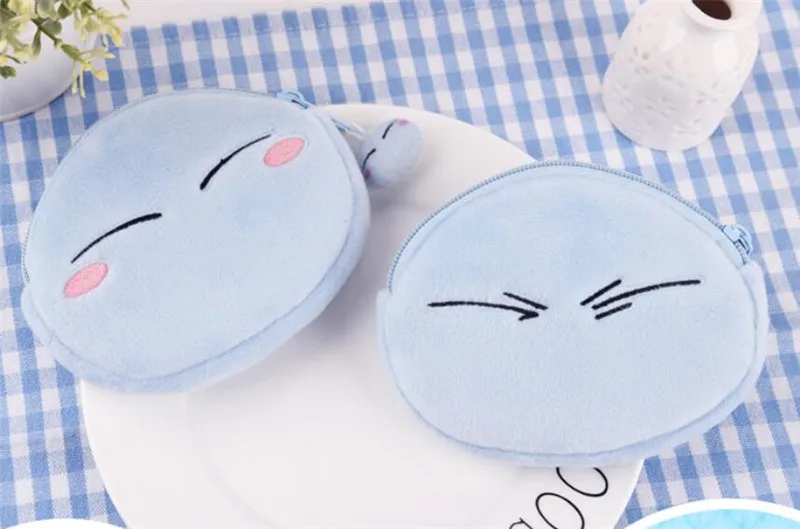 Anime Cartoon That Time I Got Reincarnated as a Slime Coin Purse Change Plush Wallet Halloween Cosplay Christmas Gift |