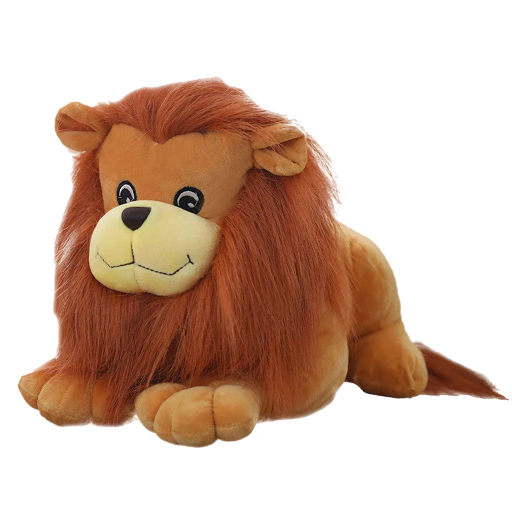 Забавная игрушка детская плюшевая Лев плюшевый|Мягкие игрушки животные| |