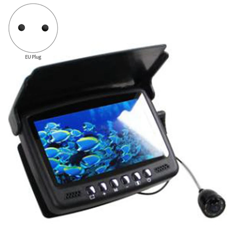 Скидка Подводный визуальный рыболокатор HD-камера, рыболовная камера с экраном 4,3 дюйма, рыболовная камера с кабелем 15 метров