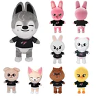 Новинка Skzoo плюшевые игрушки бродячие Дети 20 см Мультяшные мягкие животные плюшевые куклы Bbokari Leebit Wolf Chan Puppym Детский Рождественский подарок