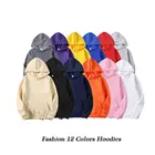 Осенне-зимние мужские и женские толстовки, пуловеры, толстовки, мужская спортивная одежда, однотонный Блейзер 12 цветов 3XL