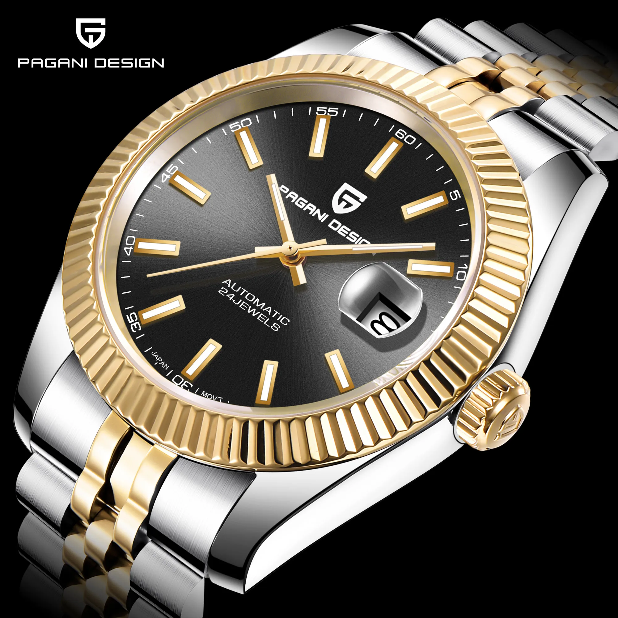 

PAGANI DESIGN Men's Watches Luxury Brand 10BAR Waterproof Diving Mechanical Automatic Man Watch Business Wristwatch Reloj Hombre