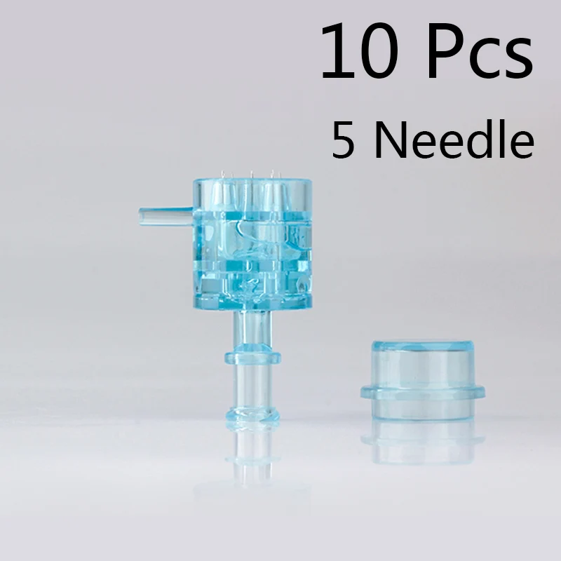 10pcs 5 needle 5/9 штифтов одноразовые впрыски pinhead для мезо пистолет, патрон отрицательного давления иглы-наконечники для EZ вакуумной мезотерапии masogun - Цвет: 10pcs 5 needle