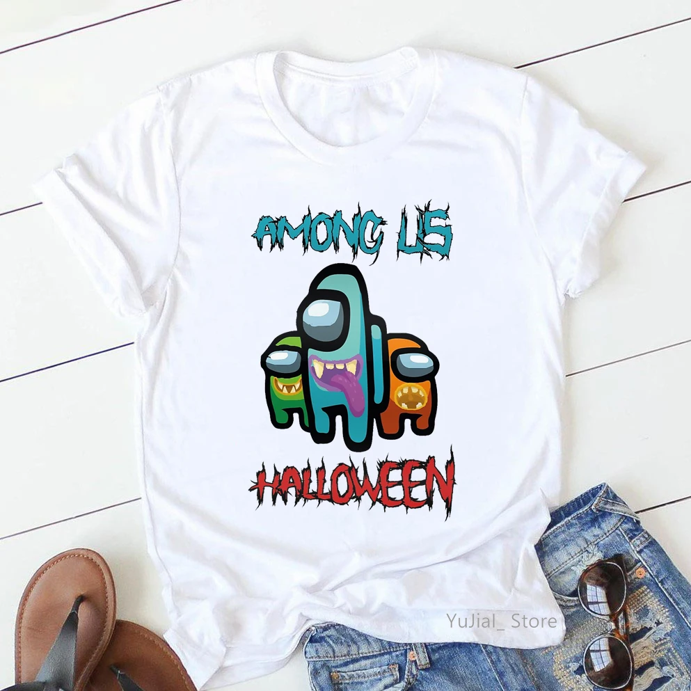

2021 black Tshirts Women Harajuku Kawaii Game Graphic T Shirt Femme Summer short sleeve Tees Fashion Female T-Shirt Streetwear