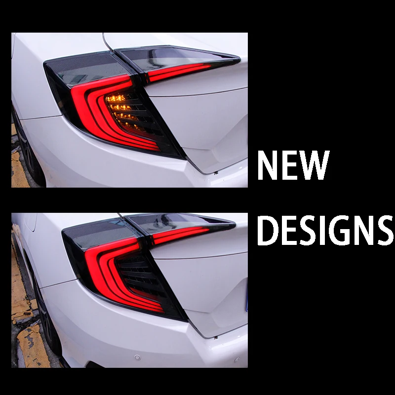 

BERA BEAR Car Styling LED Taillights For Honda Civic taillamp 2016-2019 LED light DRL+Brake+Back-up+turn signal Car Accessories