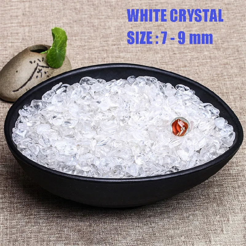 MAGICCOO 100G/PACK Natural Mineral White Quartz Crystal Stone Rock Chips Specimen Healing collection natural fish tank stone | Дом и сад
