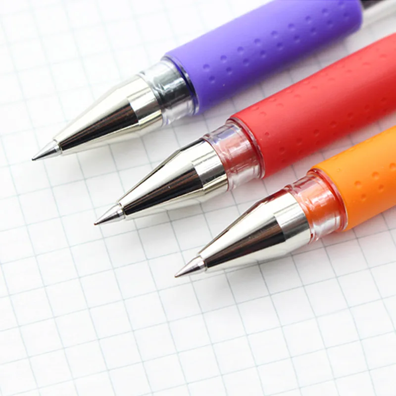 Ручка гелевая одноцветная 0 5 мм 10 шт. 17 цветов|pen 0.38|uni-ball signogel ink pen |