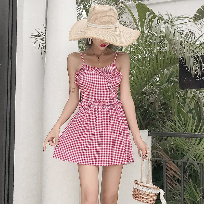 Новинка 2019 сексуальный сверхбольшой женский купальник в стиле ретро юбка с