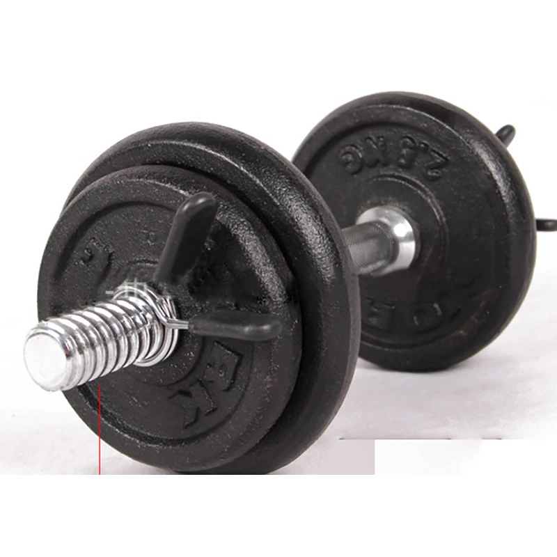 1 пара 25/28/30 мм зажим для штанги с весенним воротником клипы тренажерный зал Вес