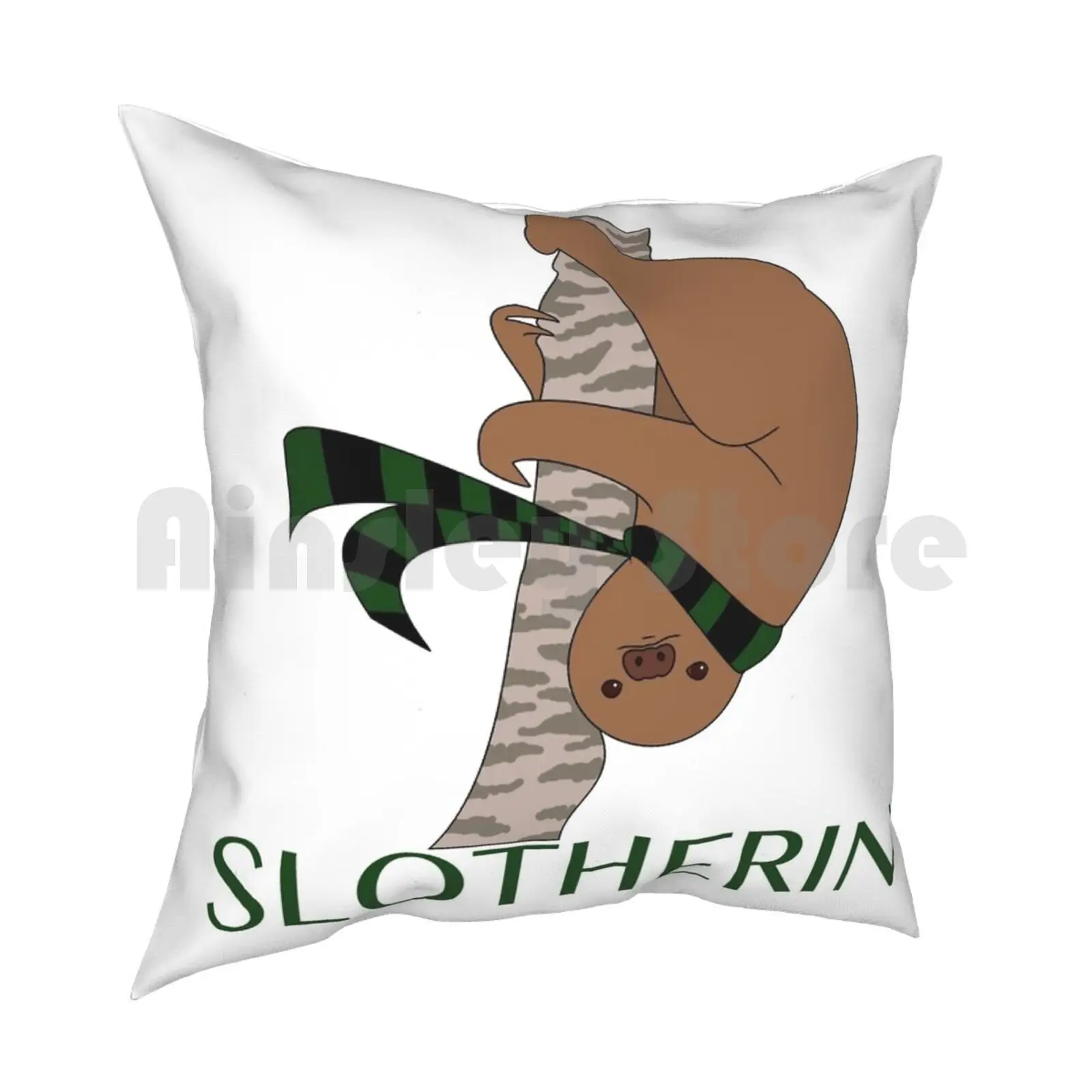 Чехол Slotherin для подушки с рисунком дома мягкая женская Обложка графический