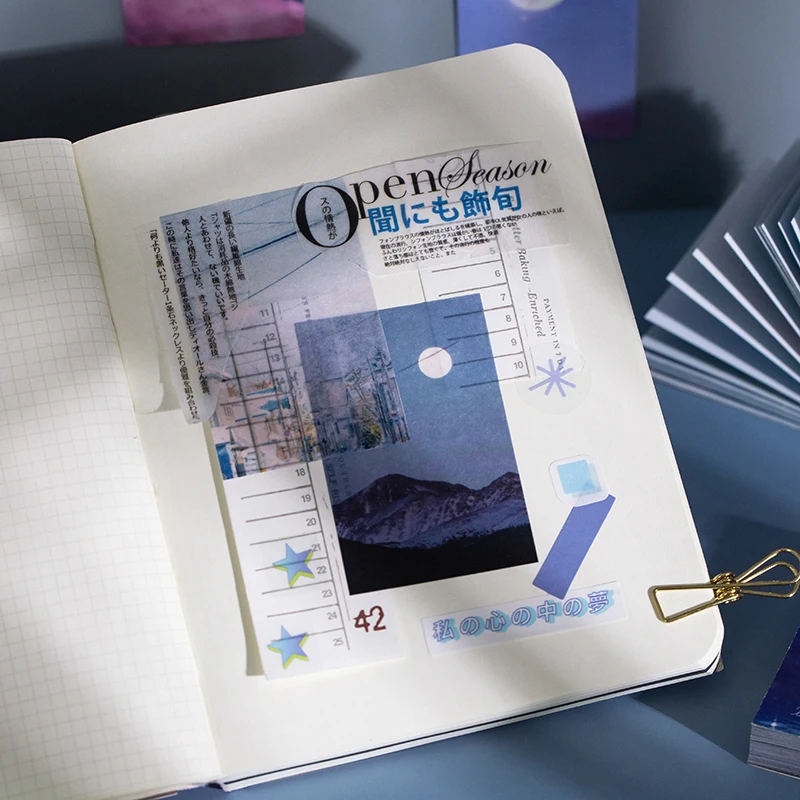 50 шт./лот серия Galaxy миниатюрная книга из материала бумаги нежелательный Журнал