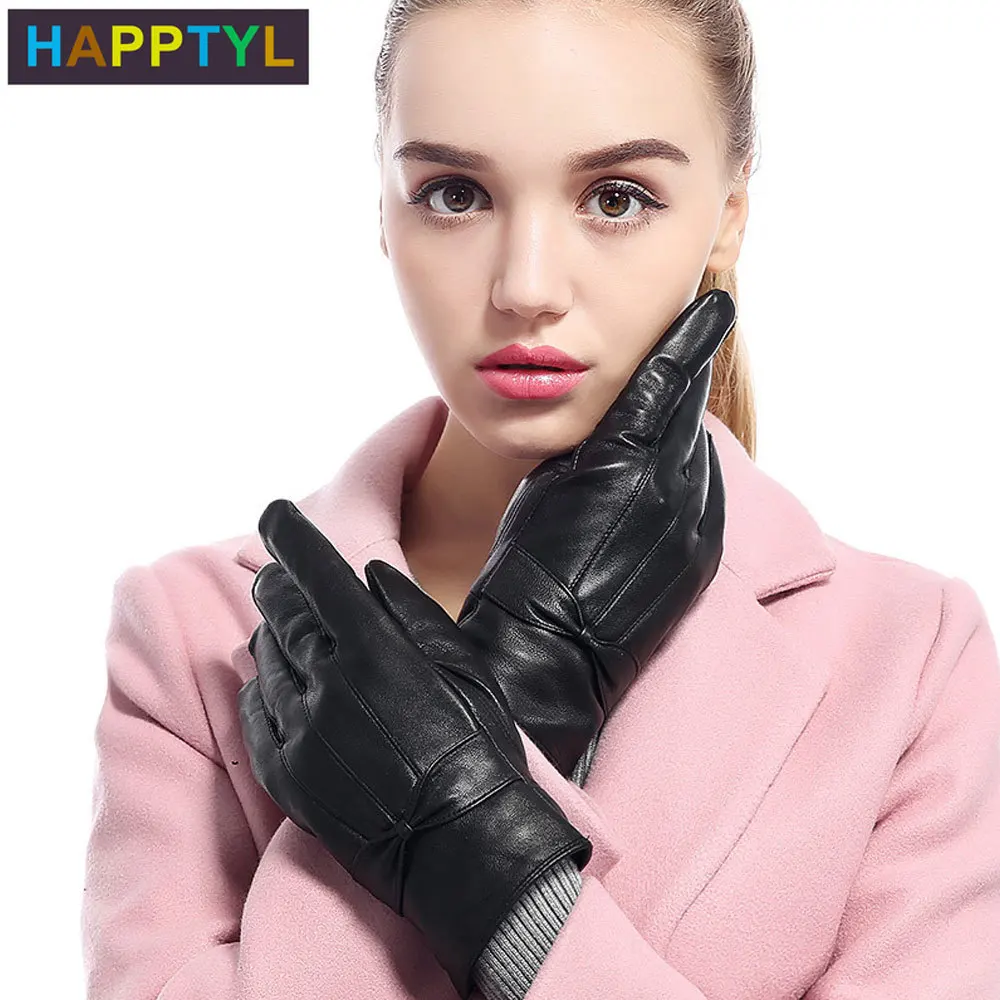 HAPPTYL 1 пара женские перчатки для катания на лыжах ультра флисовые зимние